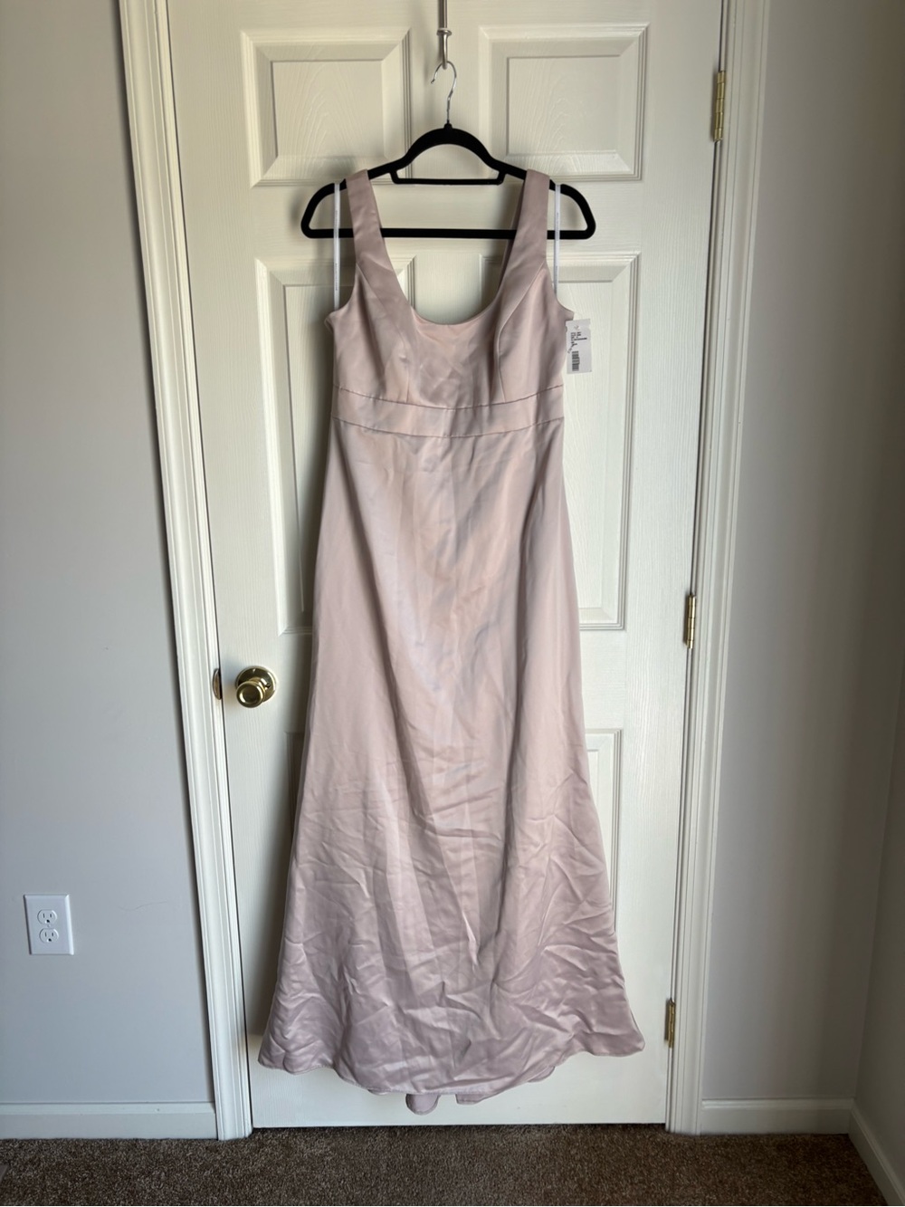 Dessy Collection Pale Pink Maxi Dress